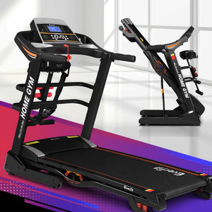 Electric treadmill from Online Fitness Depot with massager, 480mm wide running surface for home gym and fitness workouts.