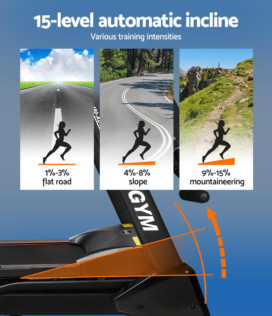 Everfit electric treadmill from Online Fitness Depot with a 480mm belt, suitable for home gym and fitness exercise routines.