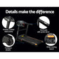 Foldable Everfit electric treadmill for home gym, featuring a 400mm belt, ideal for fitness and exercise routines.
