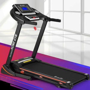 Everfit electric treadmill for home gym, hydraulic exercise machine with 420mm running belt and digital display from Online Fitness Depot.
