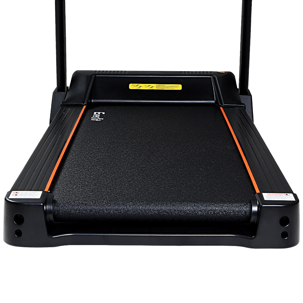 Everfit electric treadmill with auto level incline, 450mm belt, suitable for home gym fitness and exercise routines.