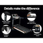 Everfit electric treadmill with auto incline for home gym, 450mm running deck, from Online Fitness Depot.