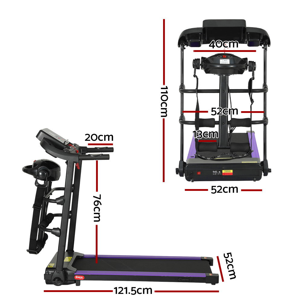 Everfit electric treadmill with massage feature, 400mm belt, suitable for home gym, by Online Fitness Depot.