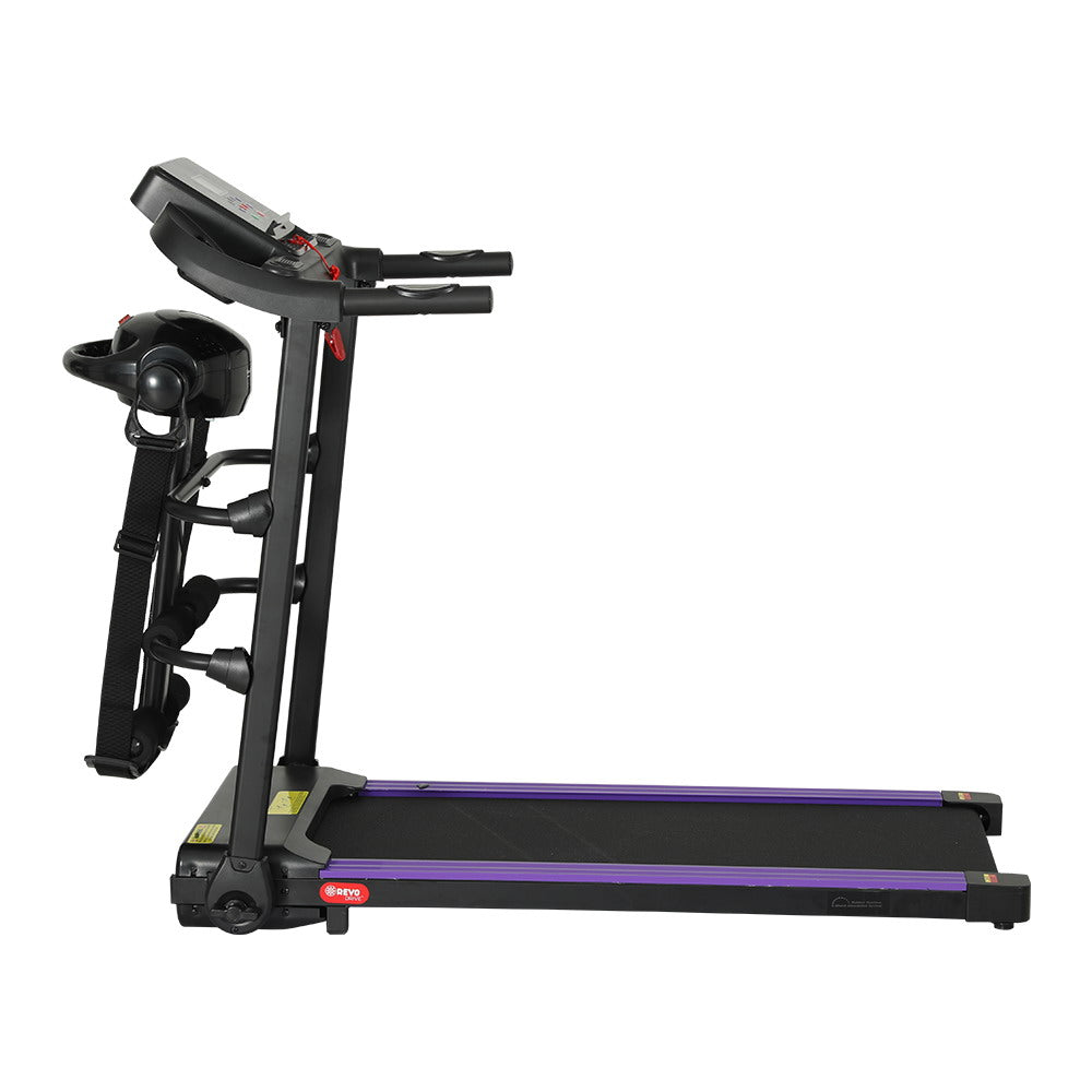 Everfit electric treadmill for home gym workouts with built-in massager, 400mm running surface, from Online Fitness Depot.