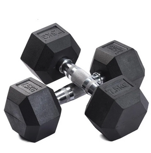 Curve Fitness Hex Dumbbells 60kg set with two 30kg weights, designed for strength training and gym workouts.