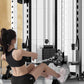 SmartFit M1 Max pin-loaded multi-function training smith machine with power rack for home gym weightlifting and strength training.