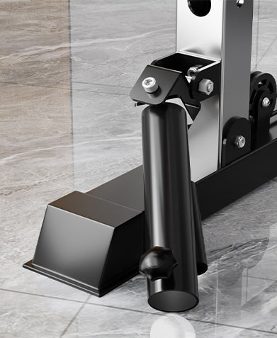 SmartFit M1 Max pin-loaded multi-functional Smith machine for home gym, featuring weightlifting and power rack components.