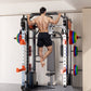 Pin-loaded SmartFit M1 Ultra Leg Press and Chest Fly Smith Machine for home gym workouts, featuring versatile weightlifting functions.