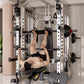 SmartFit M1 Ultra multi-functional Smith machine with leg press and chest fly attachments for home gym exercise and weightlifting.