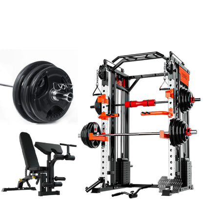 SmartFit M1 Max multi-functional training Smith machine with power rack, ideal for home gym weightlifting and strength exercises.