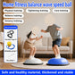 Blue Hemisphere Trainer inflatable balance trainer for core exercises, yoga, rehab, and Pilates, with stable base for home or gym use.
