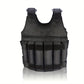 Online Fitness Depot adjustable 50kg weighted vest for fitness training, shown on a person during workout.