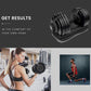 ATIVAFIT 32.5kg adjustable weight dumbbell for home gym fitness training, shown with handles and weight plates.