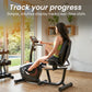 PROFLEX Magnetic Recumbent Exercise Bike, LCD Display, Heart Rate Sensors, Adjustable Seat, 8-Level Resistance, Comfortable Seated Home Cardio Fitness Machine