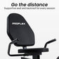 PROFLEX Magnetic Recumbent Exercise Bike, LCD Display, Heart Rate Sensors, Adjustable Seat, 8-Level Resistance, Comfortable Seated Home Cardio Fitness Machine