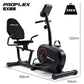 PROFLEX Magnetic Recumbent Exercise Bike, LCD Display, Heart Rate Sensors, Adjustable Seat, 8-Level Resistance, Comfortable Seated Home Cardio Fitness Machine