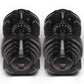 Powertrain 2 x 40kg adjustable dumbbells from Online Fitness Depot, gym set for home fitness and strength training.