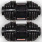 Powertrain 2x 40kg adjustable dumbbells from Online Fitness Depot, ideal for home gym strength training and free weight exercises.