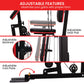 Powertrain Jx-89 multi-station home gym with 68kg weight cable system, including pulleys and adjustable workout stations.