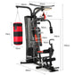 Powertrain Home Gym Multi Station with boxing punching bag and speed ball for boxing and fitness training at Online Fitness Depot