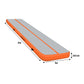 Orange Powertrain Airtrack inflatable gymnastics tumbling mat, 3m x 1m, 20cm thick, for gymnastics and fitness training.