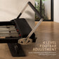 Powertrain Aria Steel Foldable Pilates Board Reformer with footbar, jumpboard, sitting box, and platform extender for full-body fitness.