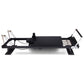Powertrain Aria Steel Foldable Pilates Reformer with platform extender, jumpboard, footbar, and sitting box for full-body fitness.