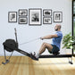 Online Fitness Depot Powertrain Air Rowing Machine with adjustable resistance for home gym cardio workouts