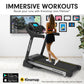 Powertrain K2000 treadmill with fan and auto incline, speed 22km/h, for home gym and fitness training.