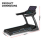Powertrain V1100 treadmill with Wi-Fi touchscreen and incline, suitable for home gym and fitness training.