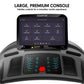 Powertrain V1100 treadmill with WiFi touchscreen, incline feature, and sturdy frame for home gym exercise and fitness training.