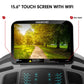 Powertrain V1100 treadmill with WiFi touchscreen display and incline feature, suitable for home gym workouts.