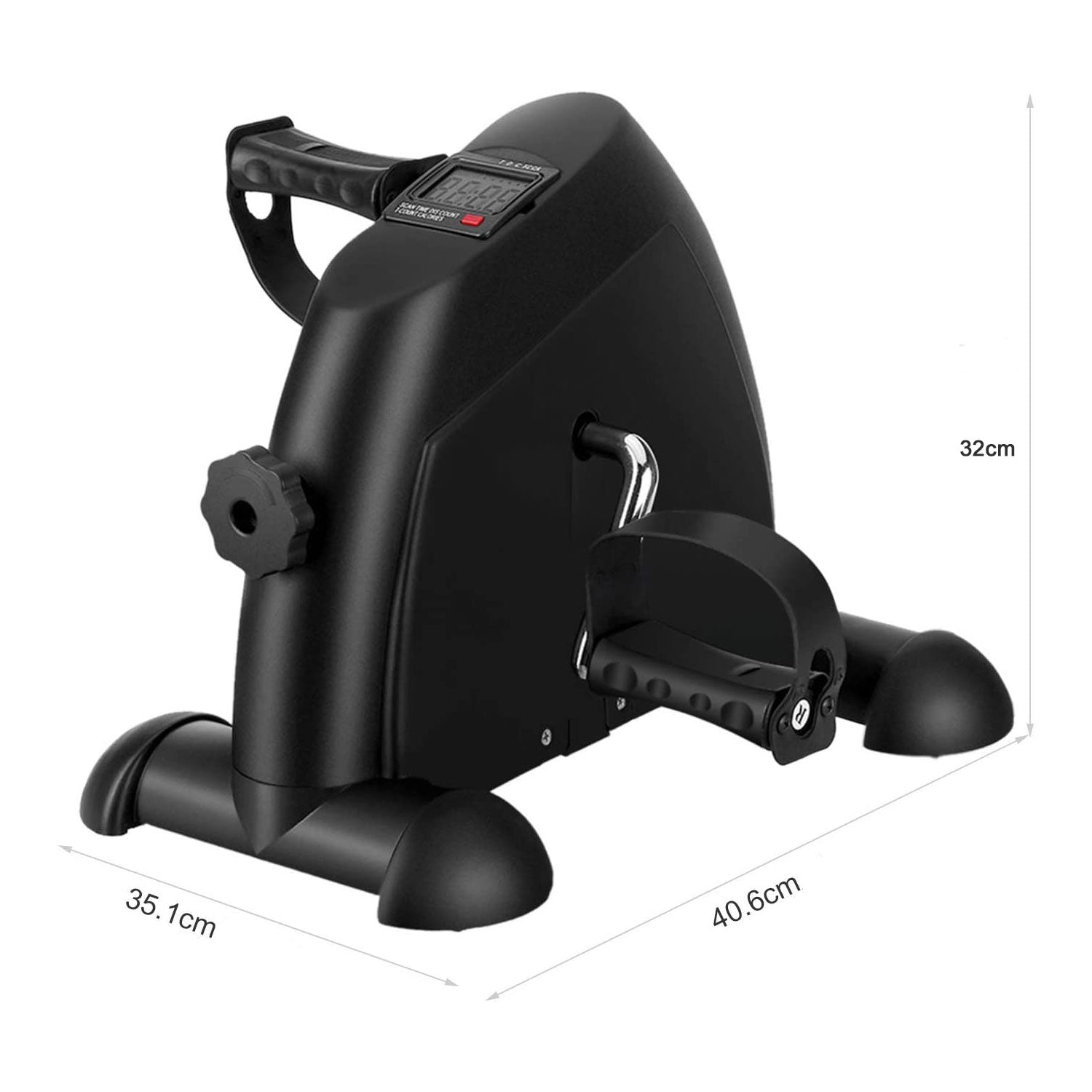 Mini exercise bike from Online Fitness Depot with adjustable resistance, compact design for indoor home gym use.