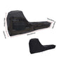 Black waterproof rowing machine cover by Online Fitness Depot protects gym equipment from dust and moisture.