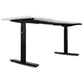 Lifespan Fitness V-FOLD Treadmill with ErgoDesk Automatic Standing Desk 1500mm in White/Black