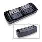 Three-level aerobic workout bench with four blocks for home gym step exercises, made by Online Fitness Depot.