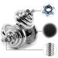 Online Fitness Depot 20kg dumbbell set with case, featuring adjustable weight dumbbells for home gym strength training.