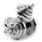 20kg York dumbbell set with weight plates and case, ideal for home gym strength training and fitness workouts.