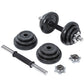 20kg cast iron dumbbell set by Online Fitness Depot with black weights for home gym strength training and fitness.
