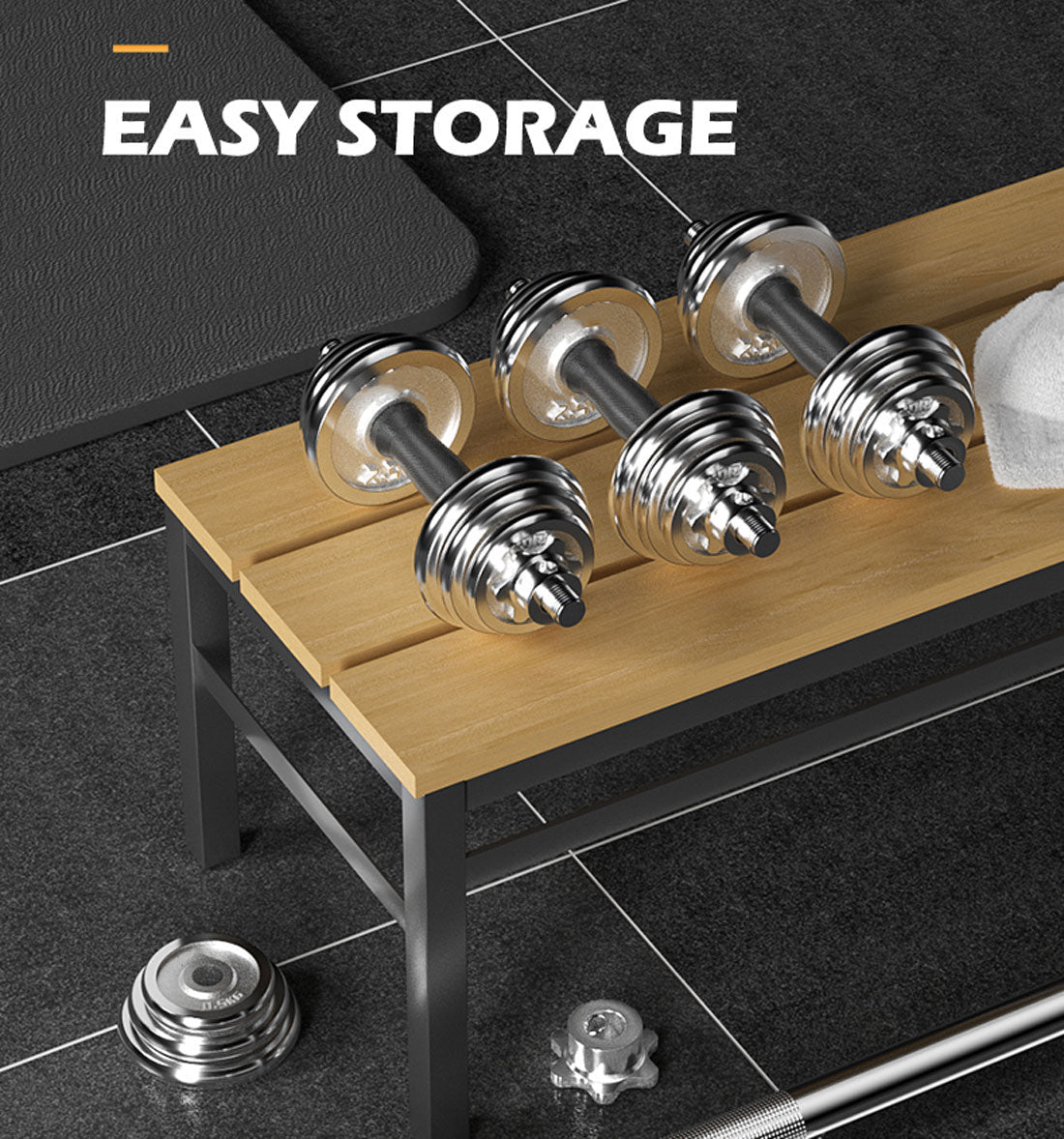 20kg chrome dumbbell set from Online Fitness Depot with sleek finish, ideal for home gym strength training and fitness workouts.