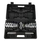30kg chrome dumbbell set for home gym training, with fitness barbell case, from Online Fitness Depot.