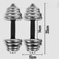 30kg chrome dumbbell set by Online Fitness Depot with gym case, ideal for home fitness and strength training exercises.
