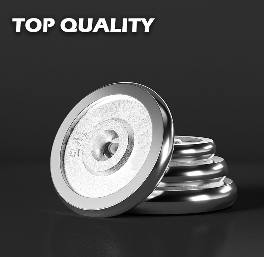 30kg chrome dumbbell set from Online Fitness Depot with fitness barbell case, ideal for home gym training and strength exercises.