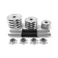 Chrome 30kg dumbbell set with fitness barbell and case for home gym training by Online Fitness Depot