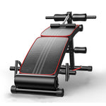 Foldable adjustable weight sit-up bench from Online Fitness Depot for home gym abdominal exercises with padded support.