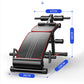 Foldable adjustable weight sit-up bench by Online Fitness Depot with padded surface for abdominal exercises and home gym workouts.