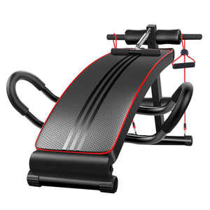 Foldable adjustable sit-up abdominal bench from Online Fitness Depot with padded surface for core workouts and gym exercises.
