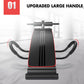 Foldable adjustable sit-up abdominal bench by Online Fitness Depot, with padded surface and adjustable incline for core workouts.