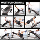 Foldable adjustable sit-up abdominal bench from Online Fitness Depot with padded support for home gym workouts.