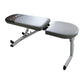 Adjustable FID flat incline decline bench press by Online Fitness Depot with padded seat and multiple position settings for strength training.